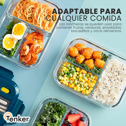 Contenedor de Vidrio para Almacenamiento de Comida 960ML