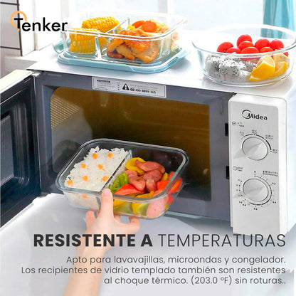 Contenedor de Vidrio para Almacenamiento de Comida 960ML