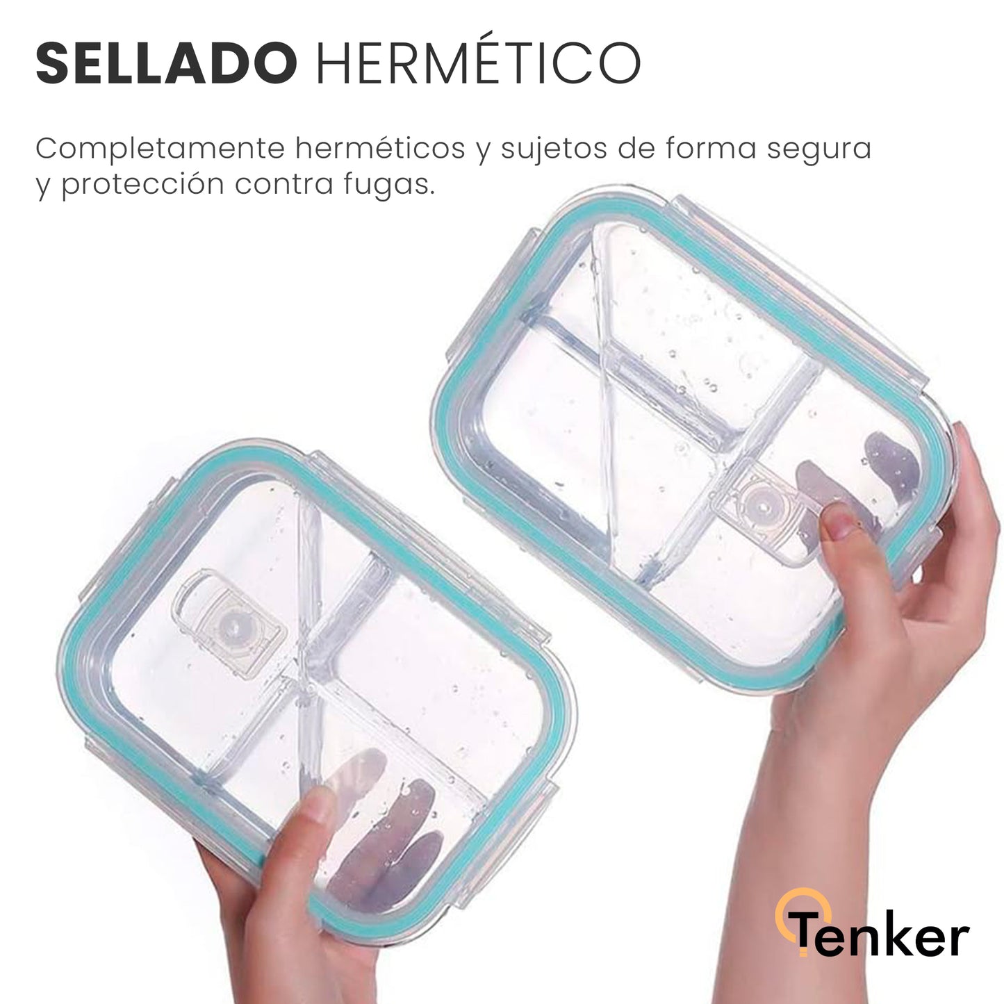 Contenedor de Vidrio para Almacenamiento de Comida 960ML